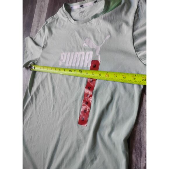 Puma Women's Size M Mist Green-White Ultra Boyfriend Tee-NWT - Picture 4 of 12
